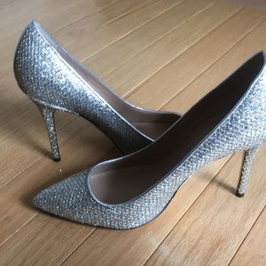 J.crew sparkly heels excellent condition